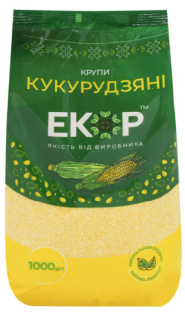 Крупа кукурудзяна Екор шліфована №3, 1 кг